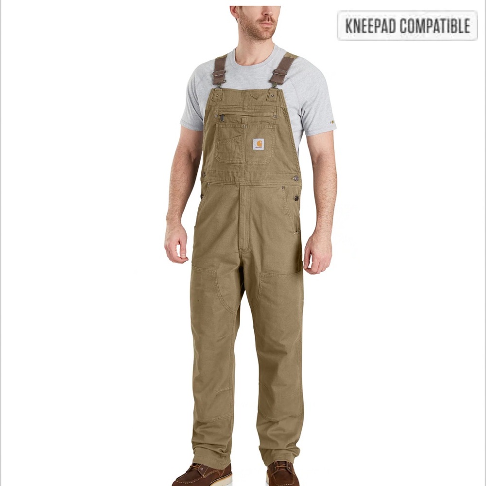 Carhartt Men's RUGGED FLEX® RELAXED FIT CANVAS BIB OVERALL